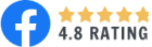 Facebook 4.8-star rating badge